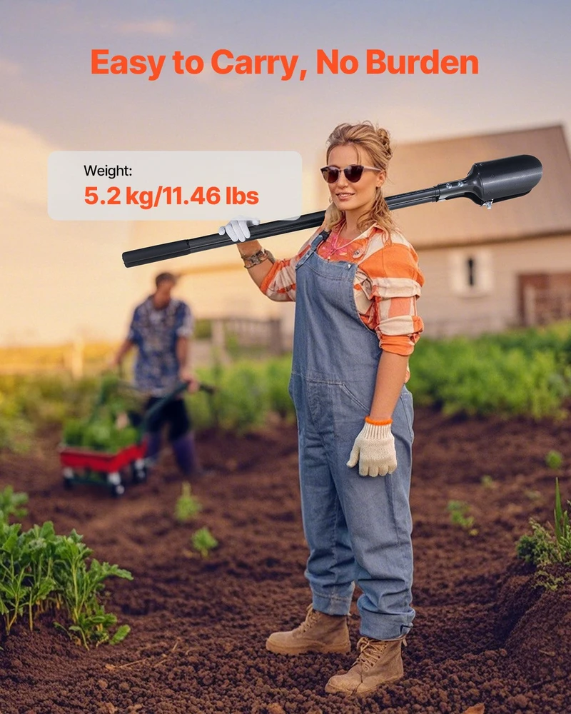 VEVOR Duobės kasimo įrankis su plieno rankena