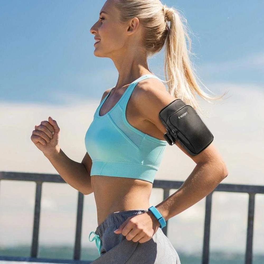 Spigen Dynamic Shield Armband dėklas telefonui juodos spalvos AMP04617