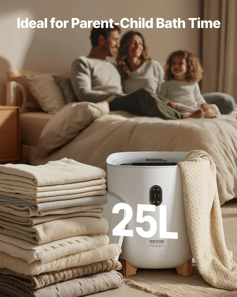 Vevor 25L rankšluosčių šildytuvas su LED ekranu