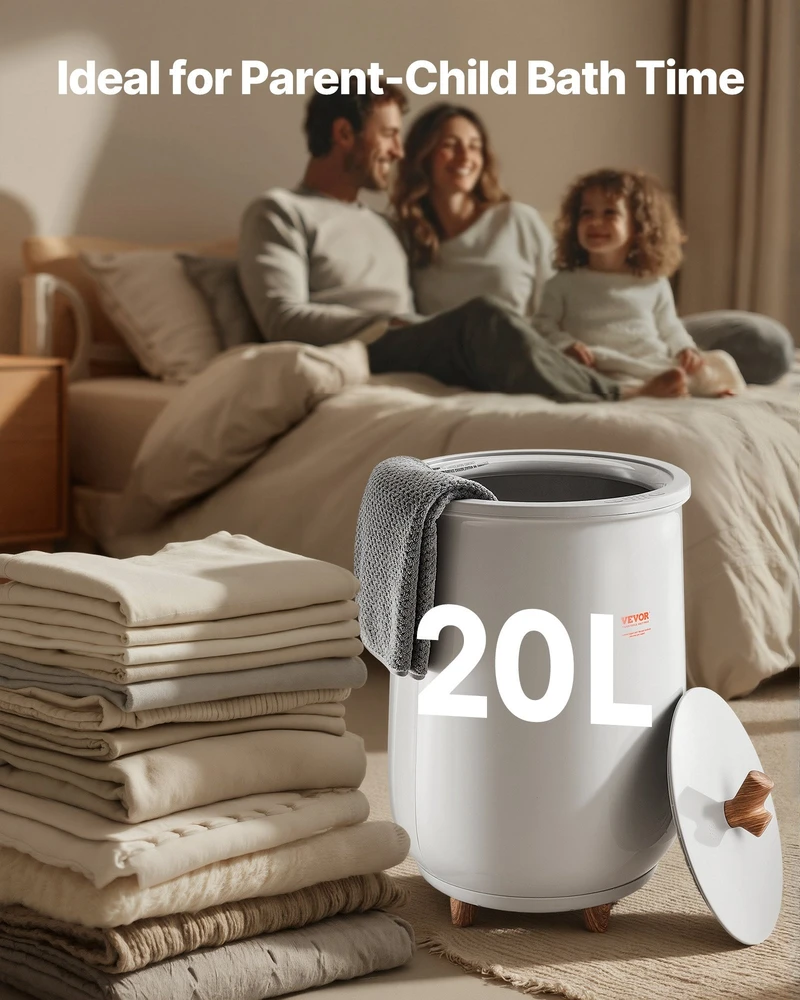 Vevor 20L rankšluosčių šildytuvas su LED apšvietimu