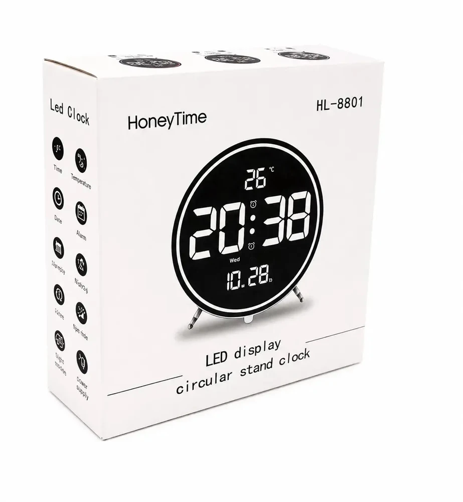 Rankšluostis Elektroninis laikrodis su data ir termometru TR2250E