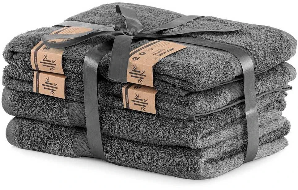 Rankšluostis Rankšluosčių rinkinys 2 vnt. 70x140 ir 4 vnt. 50x100 pilki