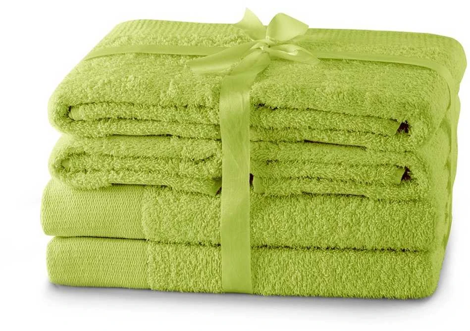 Rankšluostis Rankšluosčių rinkinys 2 vnt. 70x140 ir 4 vnt. 50x100 žalia spalva