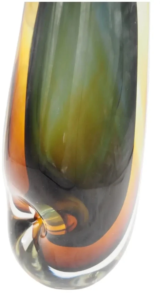 Rankšluostis Stiklinė vaza „Forma Lumo“ – 13×8×30 cm
