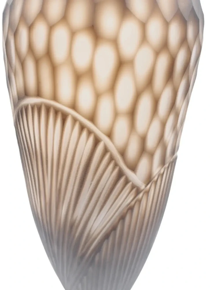 Rankšluostis Stiklinė vaza „Forma Lumo“, 15 × 15 × 43 cm