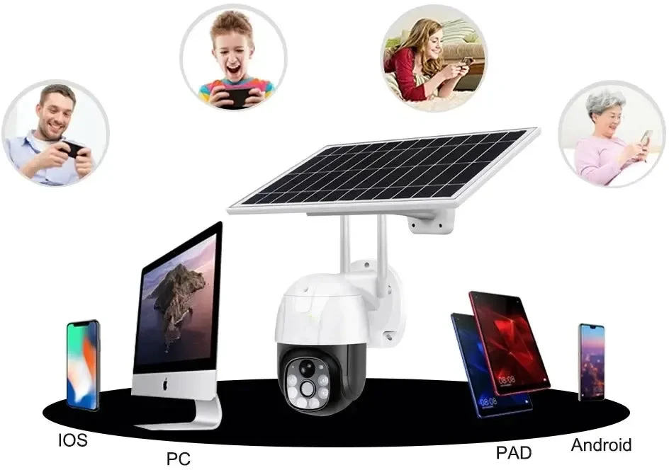 Rankšluostis WIFI lauko kamera 350°/90° vaizdu