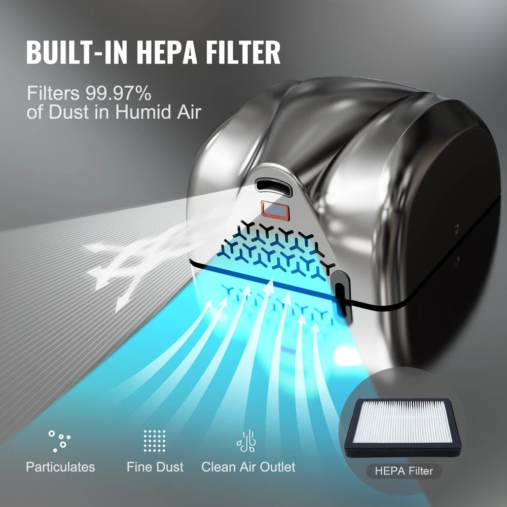 VEVOR 1800W automatinis rankų džiovintuvas