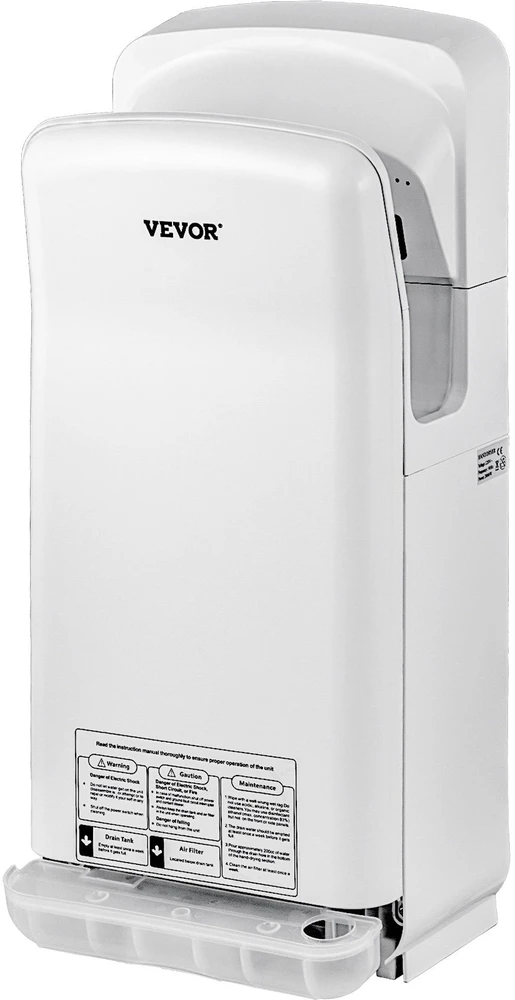 VEVOR elektrinis komercinis rankų džiovintuvas su HEPA filtru