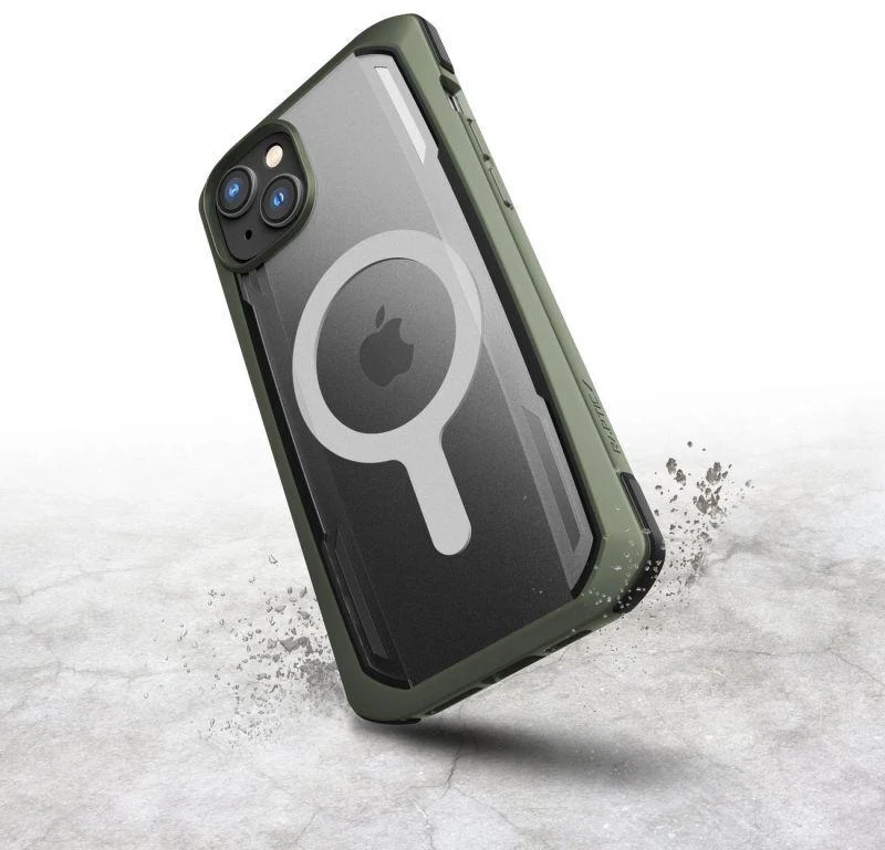 Raptic X-Doria Secure Apple iPhone 14 Pro su MagSafe armored dėklas telefonui žalios spalvos
