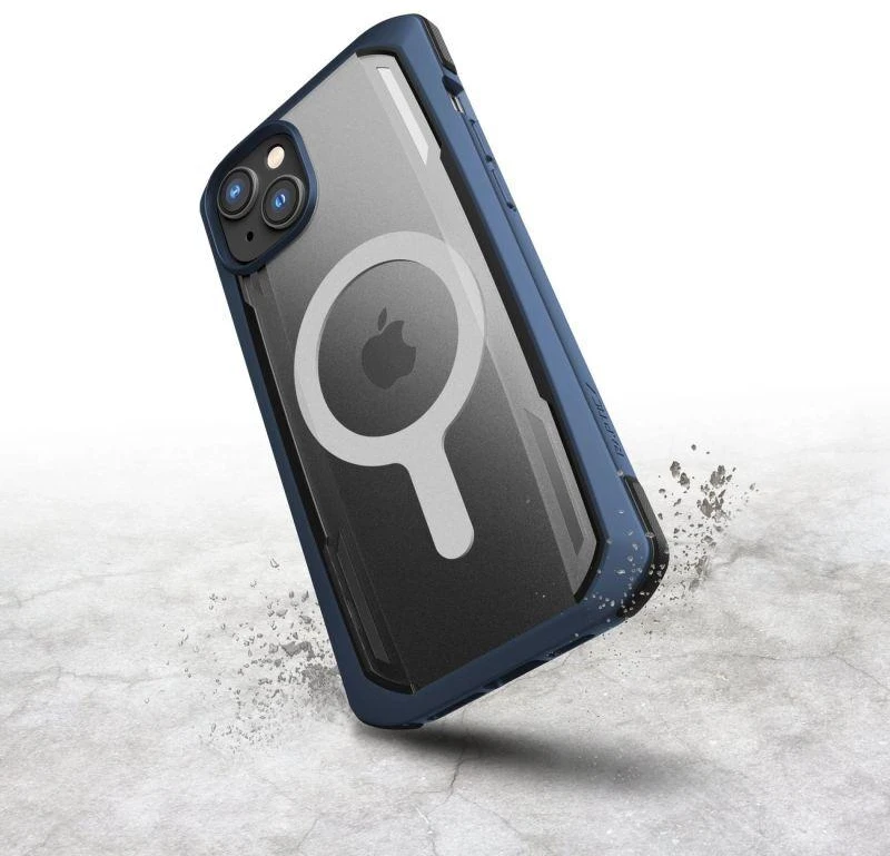 Raptic X-Doria Secure Apple iPhone 14 Pro Max su MagSafe armored dėklas telefonui mėlynos spalvos