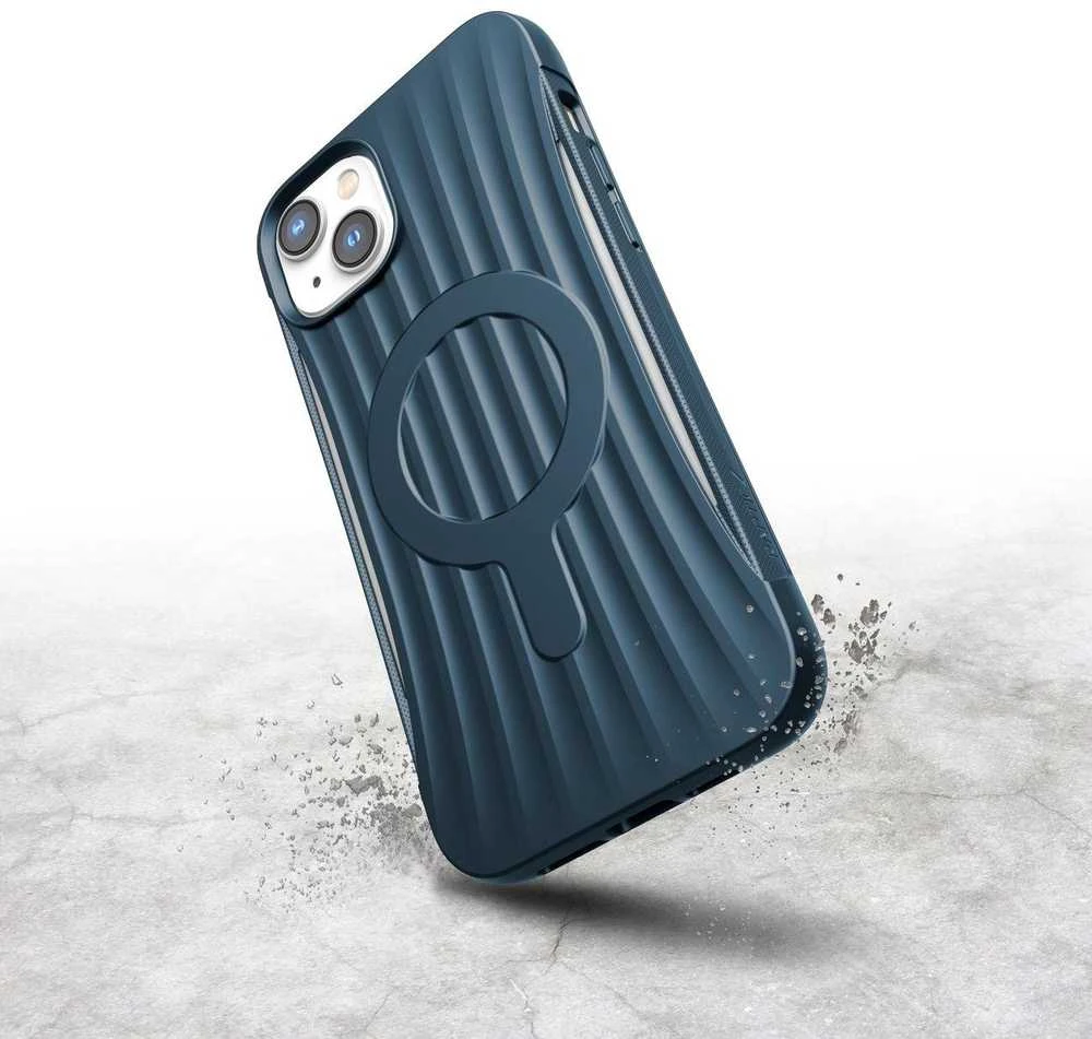 Raptic X-Doria Clutch Apple iPhone 14 Plus su MagSafe dėklas telefonui mėlynos spalvos