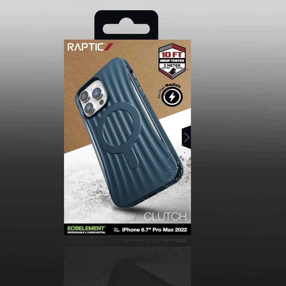 Raptic X-Doria Clutch Apple iPhone 14 Pro Max su MagSafe dėklas telefonui mėlynos spalvos