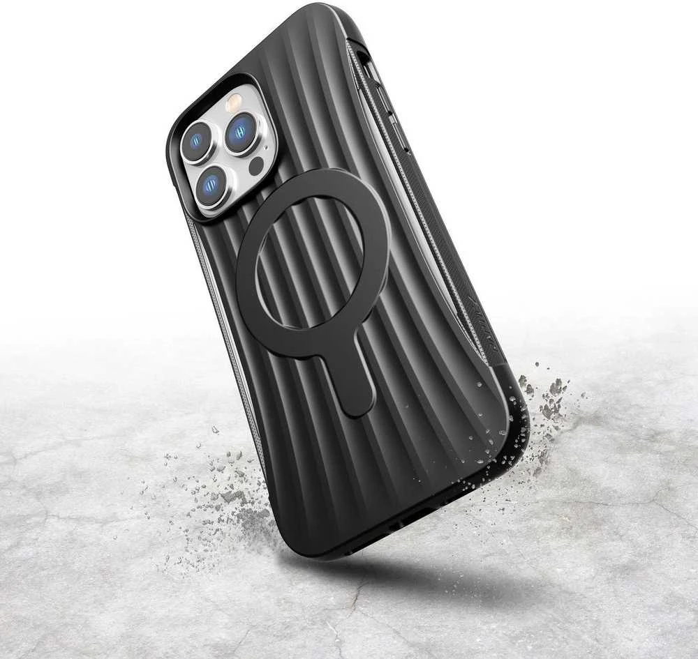 Raptic X-Doria Clutch Apple iPhone 14 Pro Max su MagSafe dėklas telefonui juodos spalvos