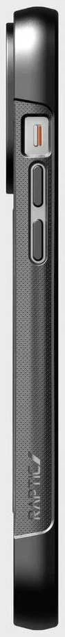Raptic X-Doria Clutch dėklas iPhone 14 Pro Max su MagSafe galiniu dangteliu, juodas