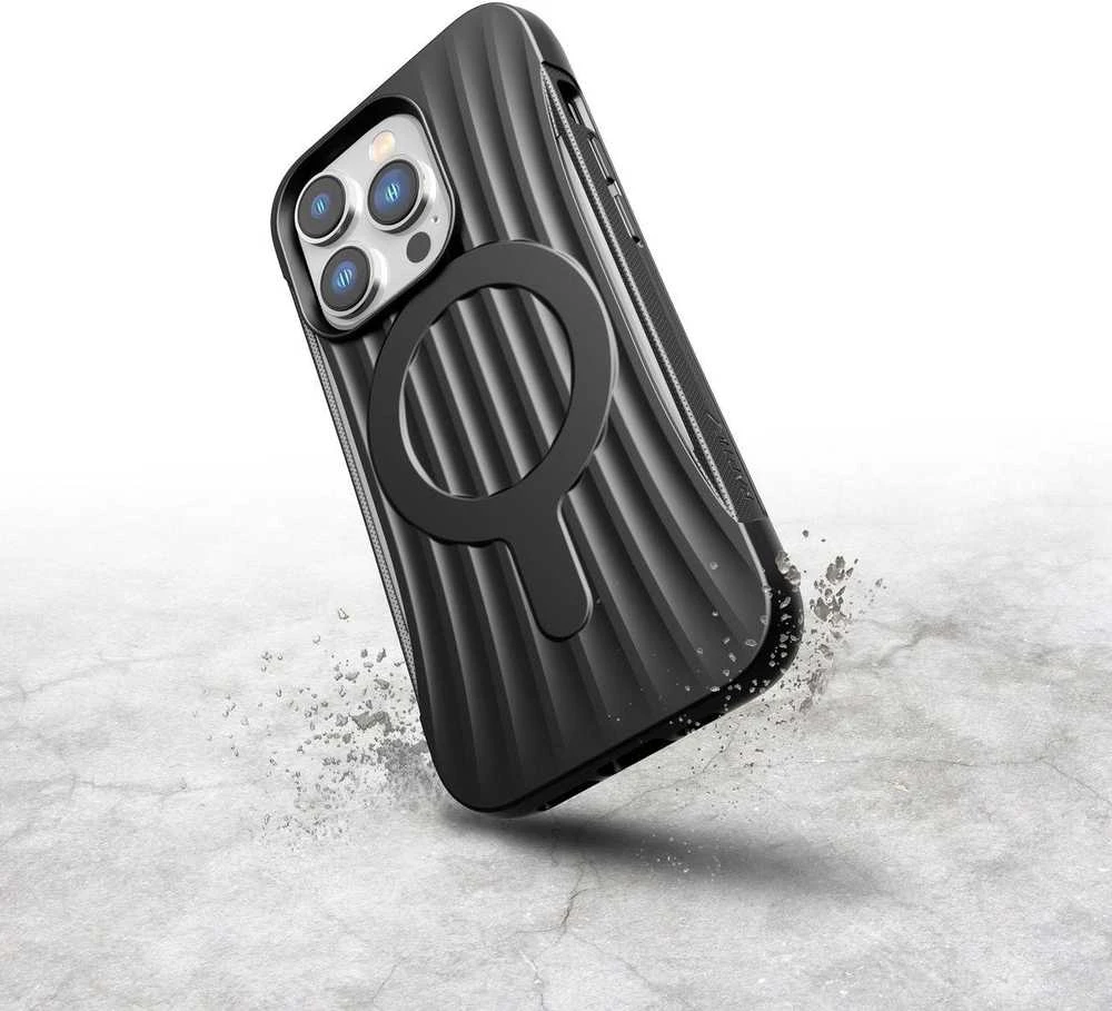 Raptic X-Doria Clutch Apple iPhone 14 Pro su MagSafe dėklas telefonui juodos spalvos