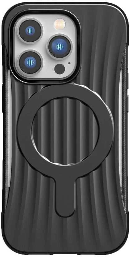 Raptic X-Doria Clutch dėklas iPhone 14 Pro Max su MagSafe galiniu dangteliu, juodas
