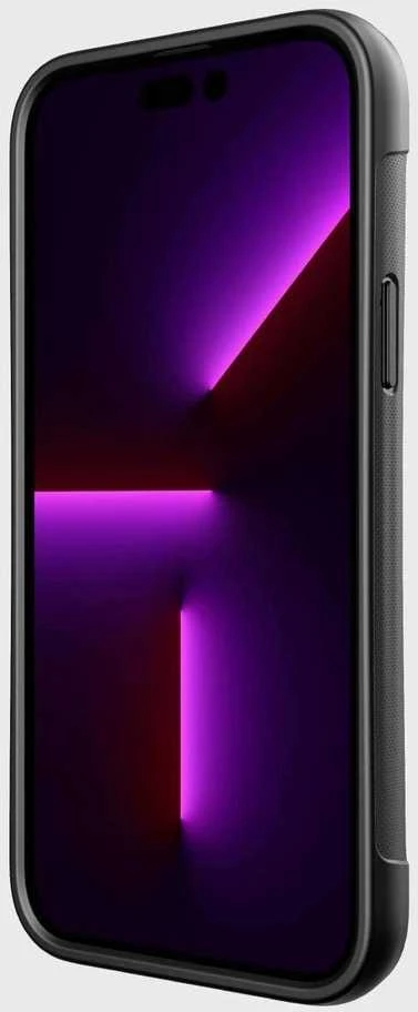 Raptic X-Doria Clutch dėklas iPhone 14 Pro Max su MagSafe galiniu dangteliu, juodas