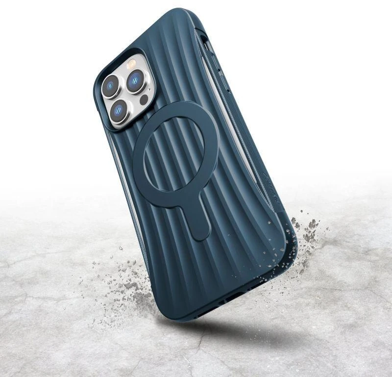 Raptic X-Doria Clutch Apple iPhone 14 Pro Max su MagSafe dėklas telefonui mėlynos spalvos