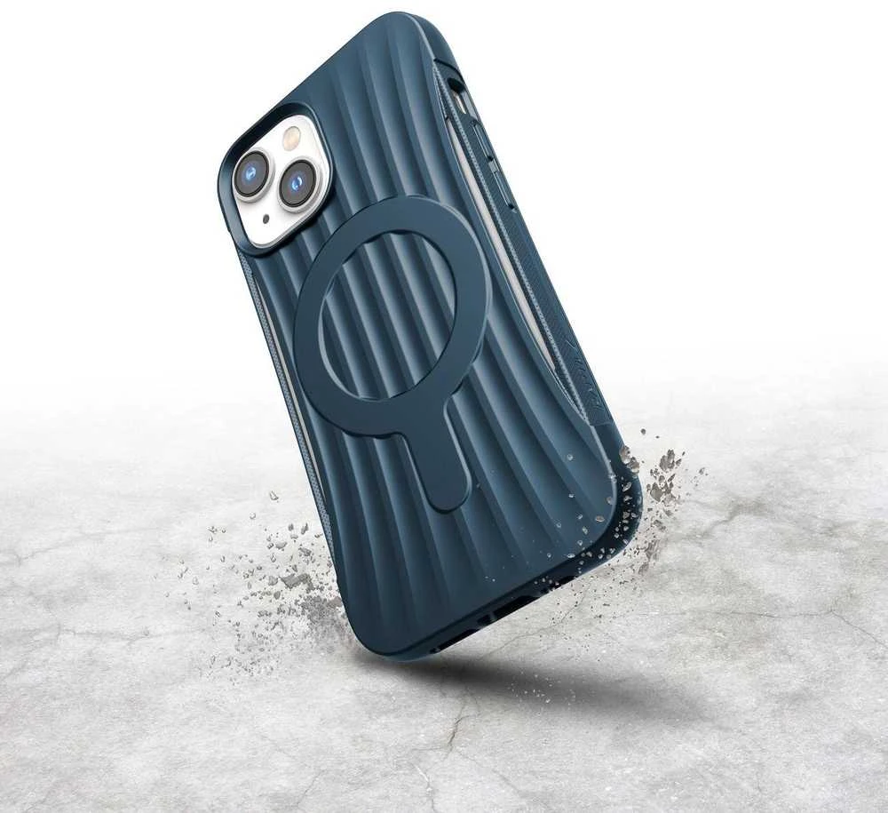 Raptic X-Doria Clutch iPhone 14 MagSafe dėklas telefonui mėlynos spalvos