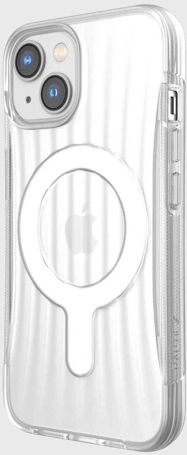 Raptic X-Doria Clutch dėklas iPhone 14 su MagSafe galiniu dangteliu skaidrus
