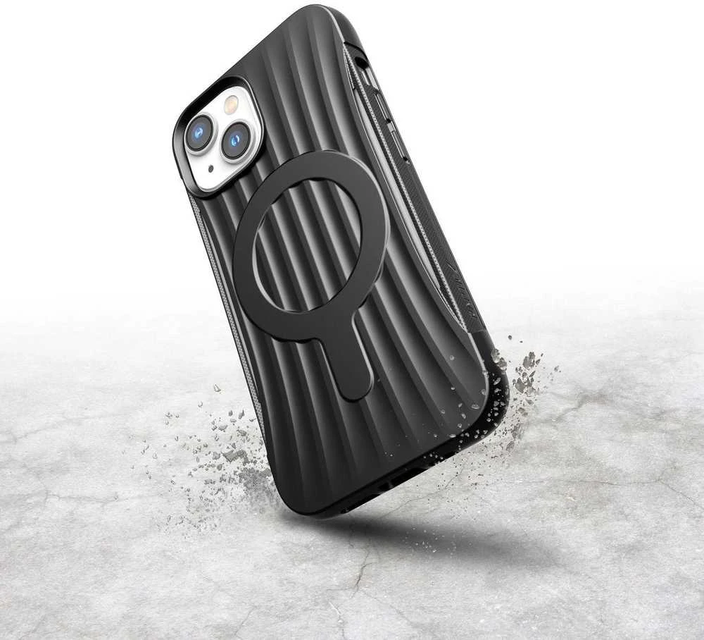 Raptic X-Doria Clutch Apple iPhone 14 su MagSafe dėklas telefonui juodos spalvos