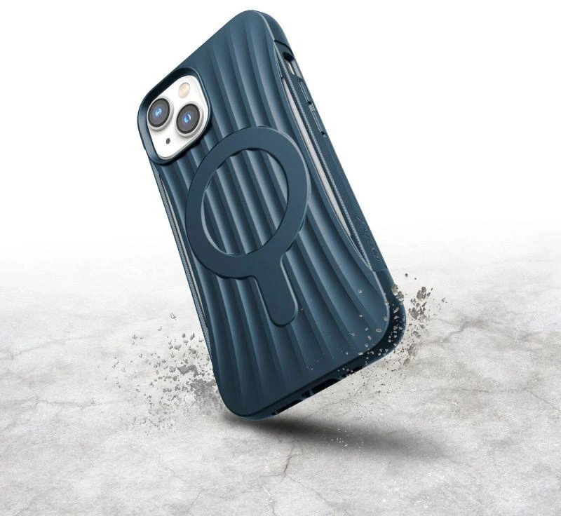 Raptic X-Doria Clutch iPhone 14 MagSafe dėklas telefonui mėlynos spalvos