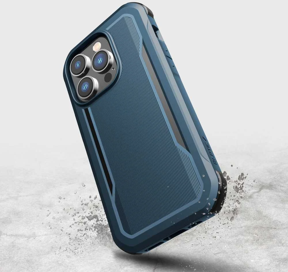Raptic X-Doria Fort Apple iPhone 14 Pro su MagSafe armored dėklas telefonui mėlynos spalvos