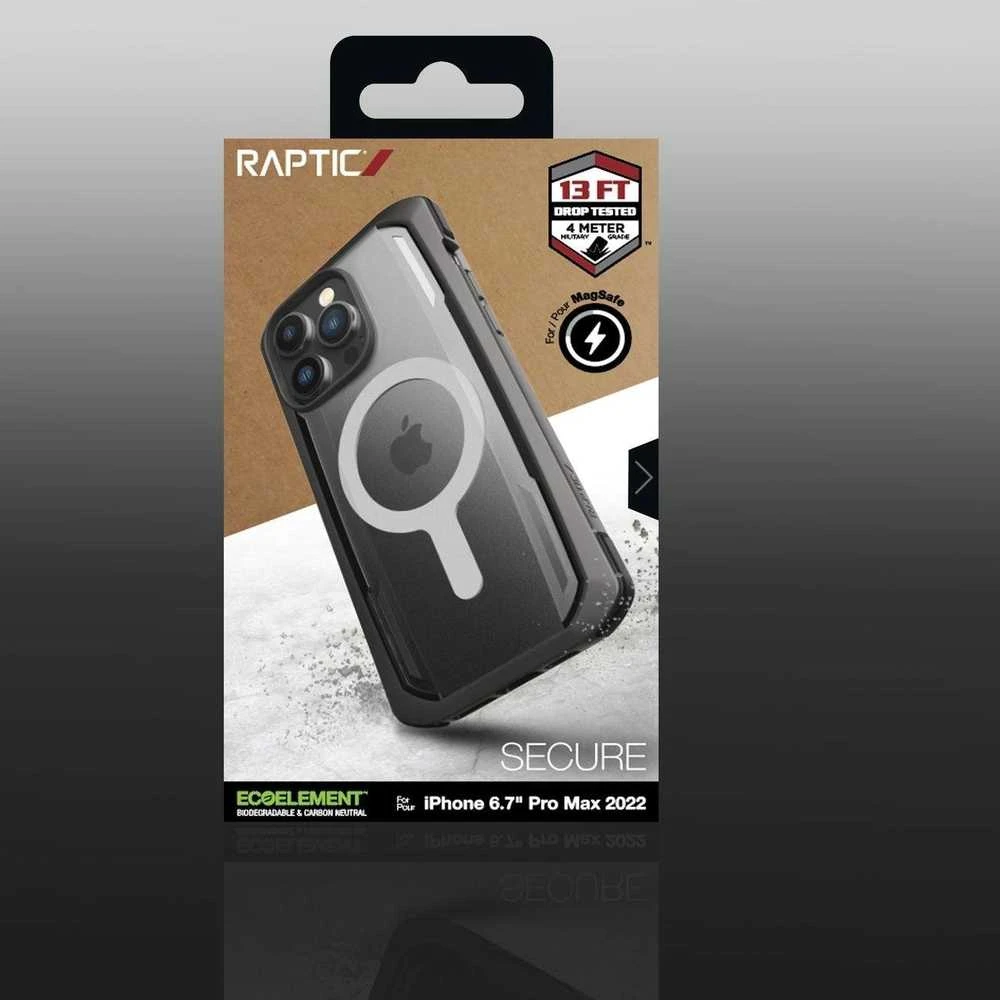 Raptic X-Doria Secure Apple iPhone 14 Pro Max su MagSafe armored dėklas telefonui juodos spalvos