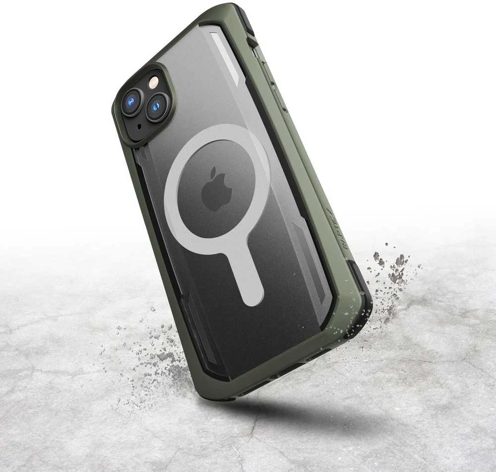 Raptic X-Doria Secure Apple iPhone 14 Pro su MagSafe armored dėklas telefonui žalios spalvos