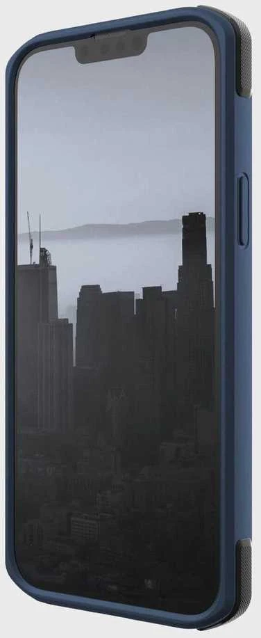 Raptic X-Doria Secure Apple iPhone 14 su MagSafe armored dėklas telefonui mėlynos spalvos