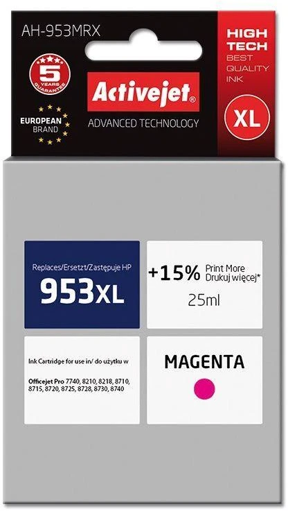 Rašalo Kasetė - Activejet AH-953MRX Raudona 25ml