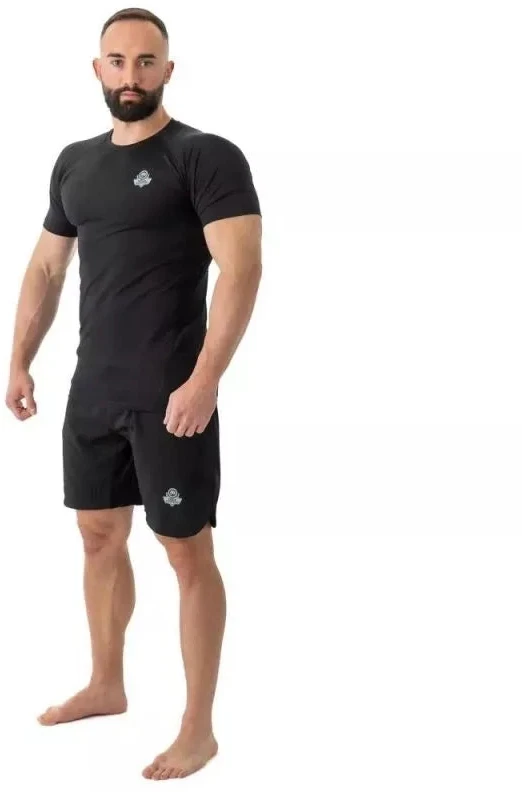 Rashguard, juoda, trumpos rankovės, BlackRS - S