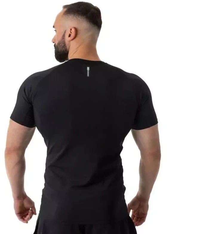 Rashguard, juoda, trumpos rankovės, BlackRS - S