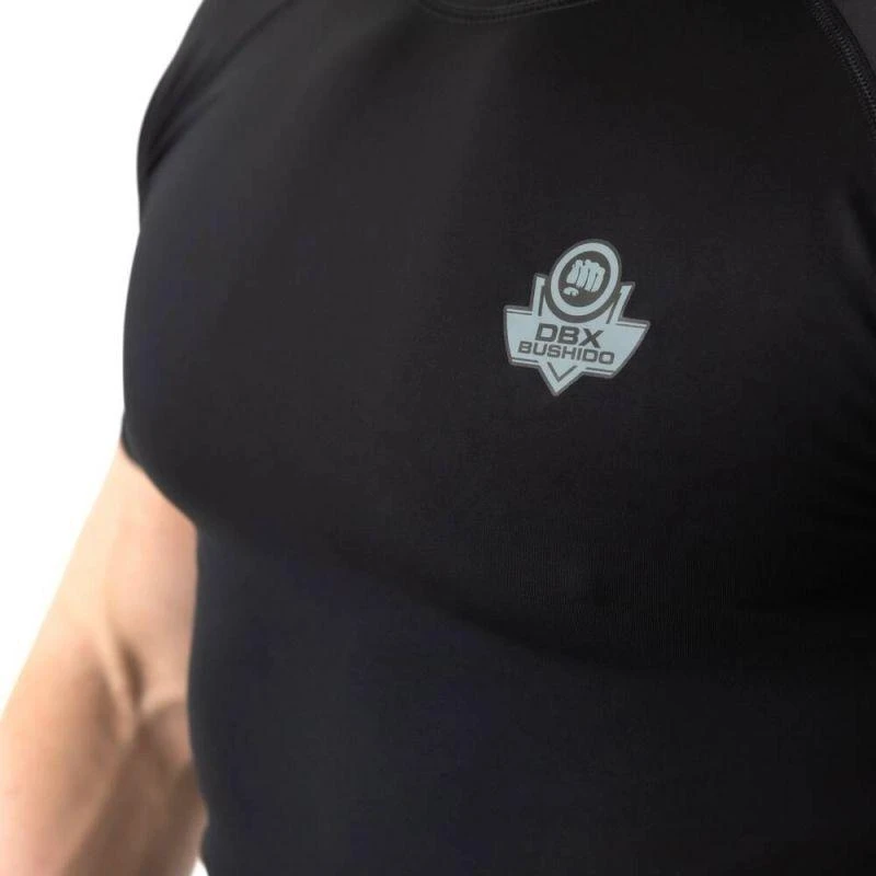 Rashguard, juoda, trumpos rankovės, BlackRS - S