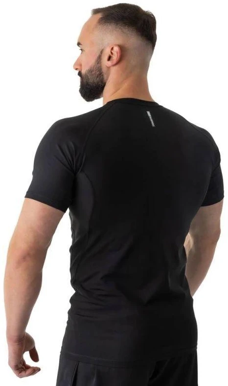 Rashguard, juoda, trumpos rankovės, BlackRS - S