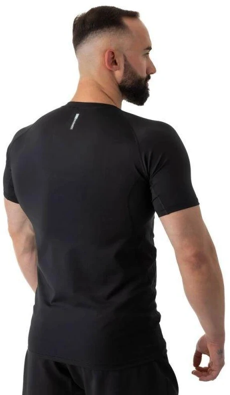 Rashguard, juoda, trumpos rankovės, BlackRS - S