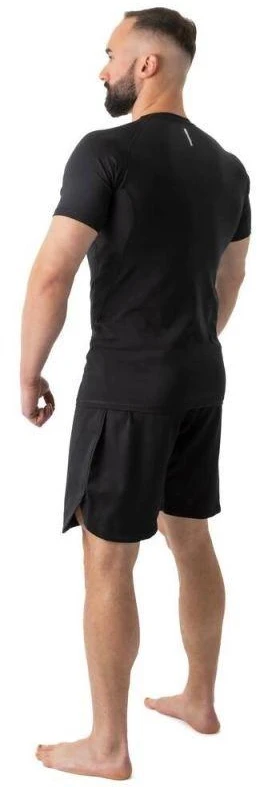 Rashguard, juoda, trumpos rankovės, BlackRS - S