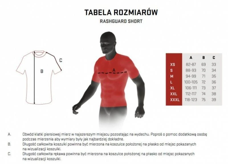 Rashguard SM trumpomis rankovėmis - RSG-SM