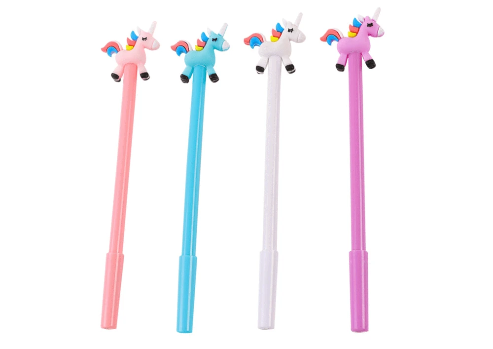 Lean Toys Rašiklis su vienaragiu, 18 cm, įvairios spalvos