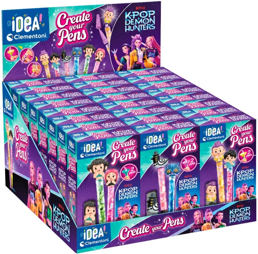 Idea Art rinkinys Mini rašiklių fabrikas K-pop demonų medžiotojos Clementoni 18481