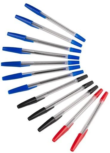 Topwrite - Ballpoint pen set 10 pcs. (Mėlyna/Juodas/Raudona)