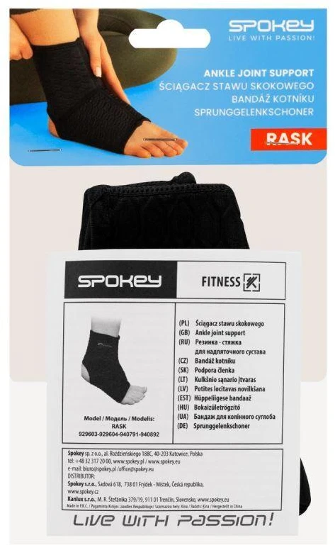 Spokey RASK neopreninis čiurnos įtvaras, dydis S