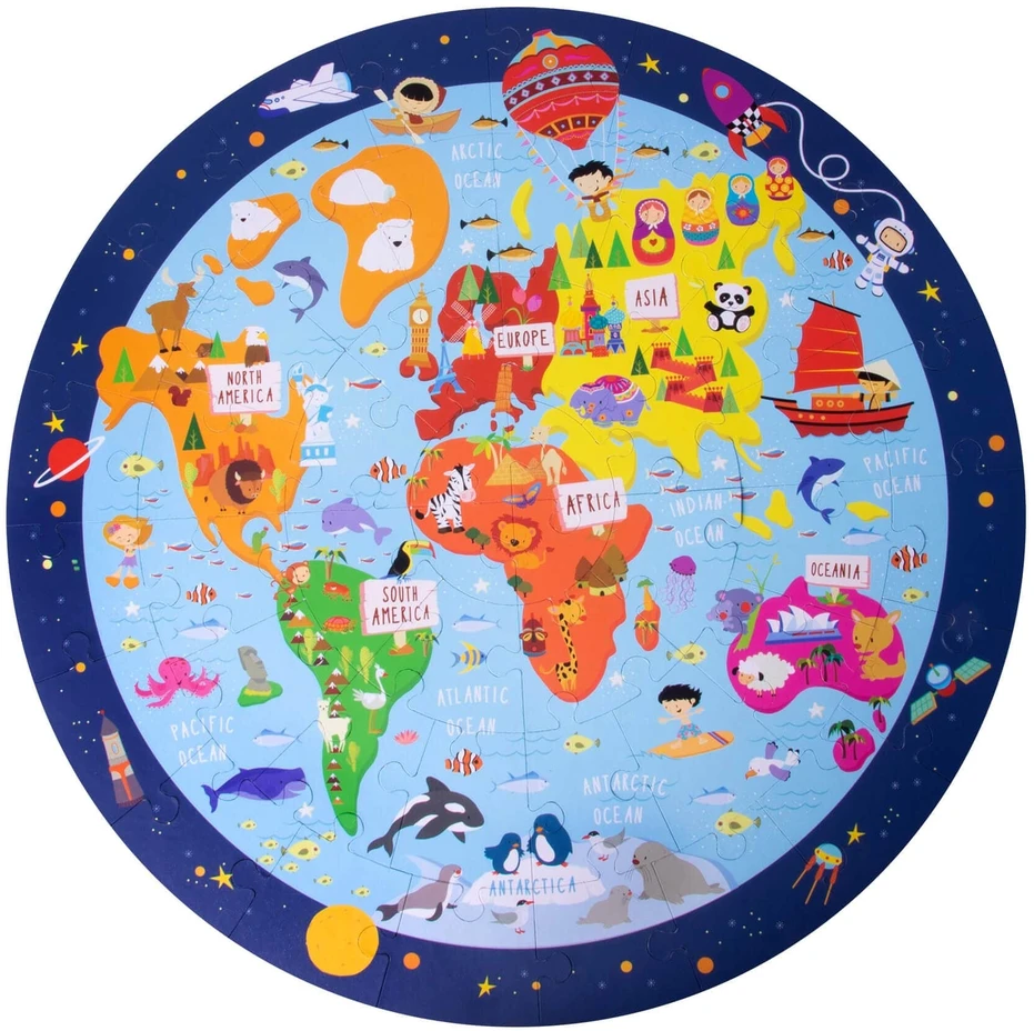 Rato formos dėlionė „Worldmap“