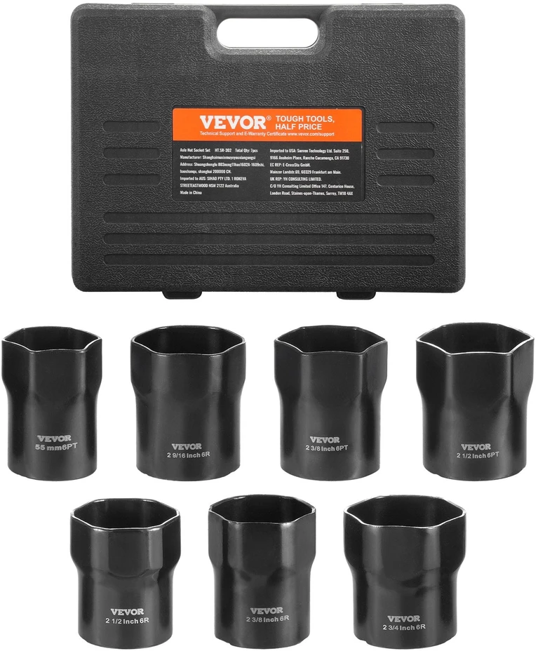 VEVOR Ratų guolių veržlių raktų rinkinys 1/2"