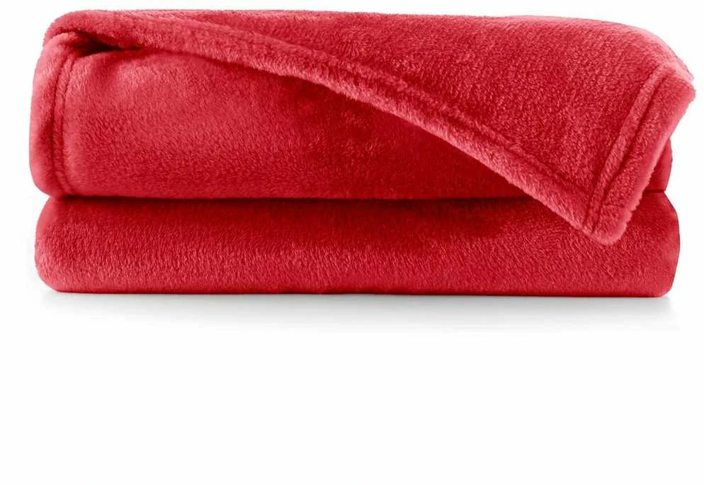 DecoKing Raudona antklodė MIC 150 x 200 cm