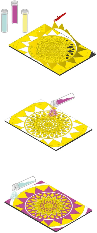 Raudonojo pilies smėlio rinkinys, Mandala