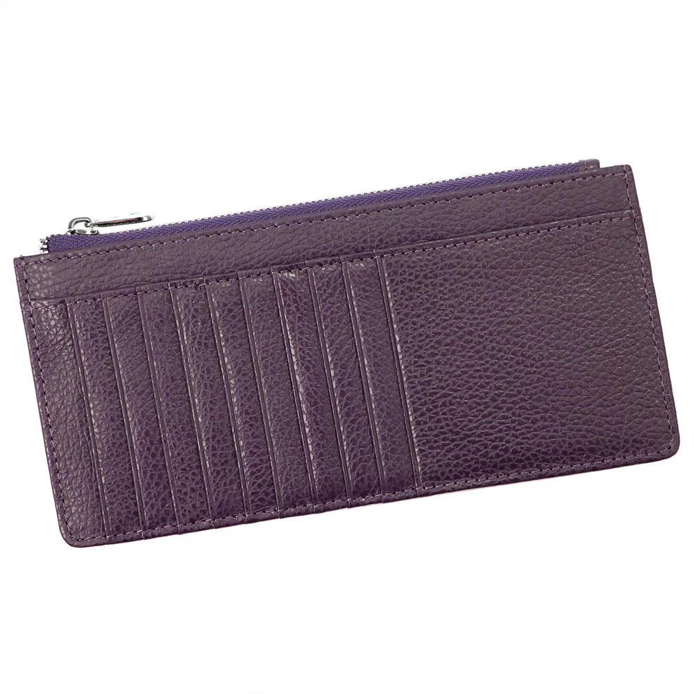 Raudona natūralios odos piniginė Eslee