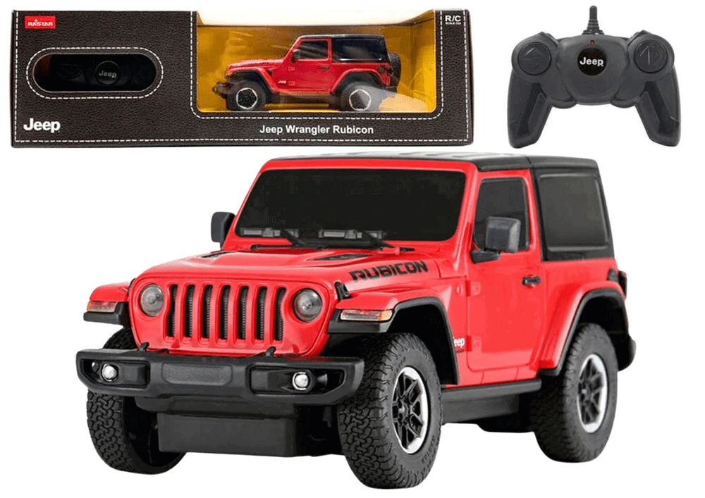 Rastar Nuotoliniu būdu valdomas JEEP Wrangler JL Rubicon 1:24 modelis