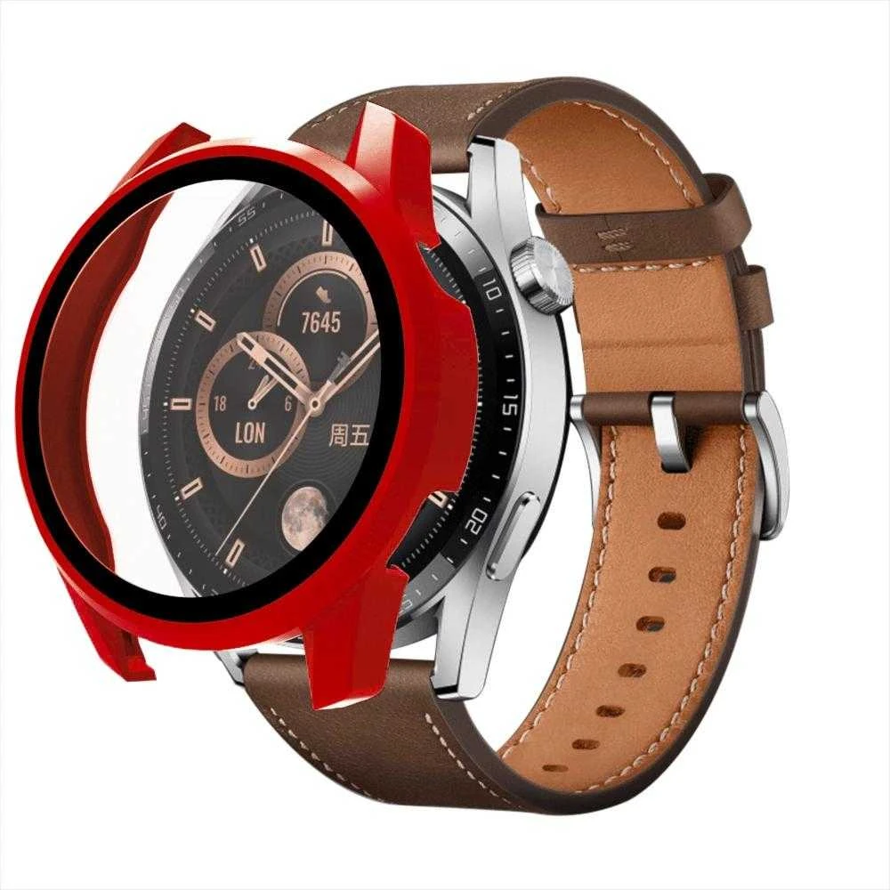 „Hurtel“ stiklinė apsauga, skirta „Huawei Watch GT3 42mm“ – raudona
