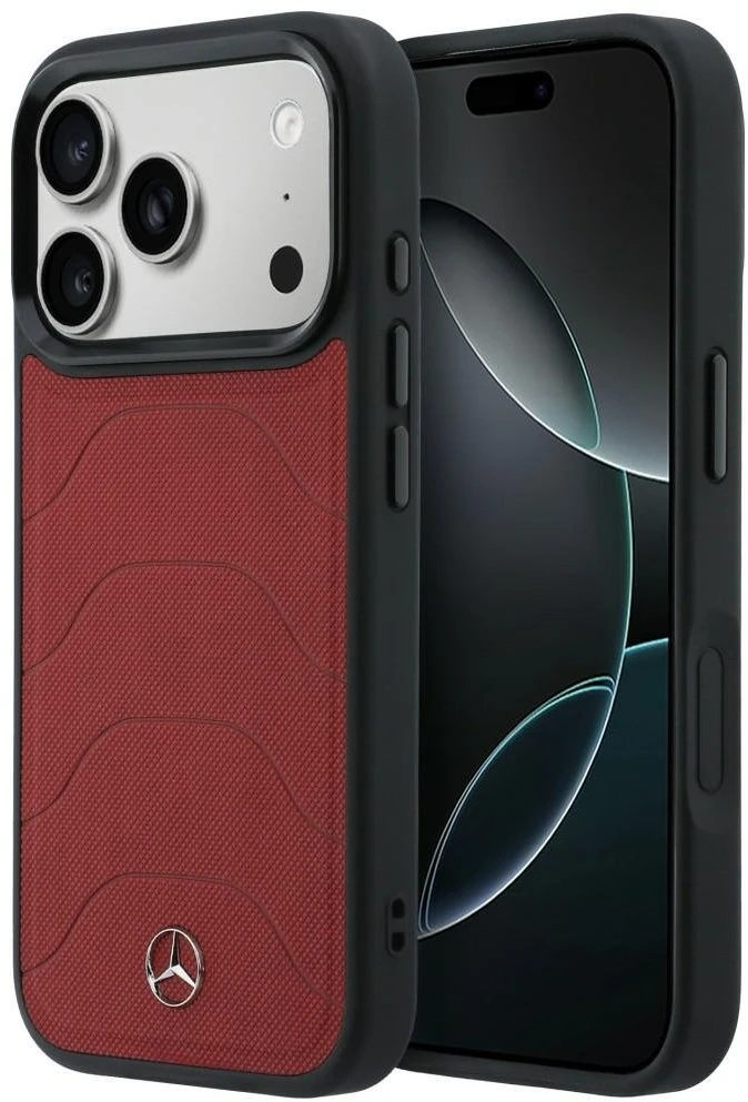 Raudonas dėklas Mercedes-Benz iPhone 17 Pro